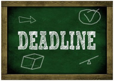 Son Mesaj tebeşir el yazısı ile ahşap çerçeve yeşil yazı tahtası.