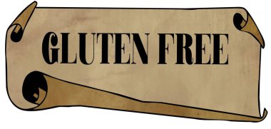 Gluten ücretsiz eski haddelenmiş kağıt üzerinde