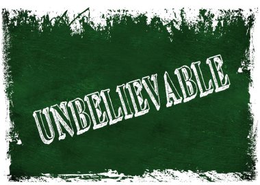 İnanılmaz metin ile yeşil grunge yazı tahtası.