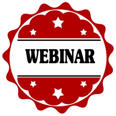 Webinar metin kırmızı etiketle.