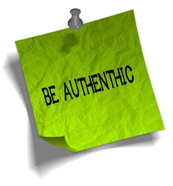 Yeşil not kağıdı olmak Authenthic mesaj ve itme PIN çizim ile.