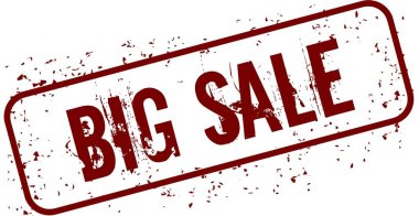 Sıkıntılı büyük satış grunge damgası.