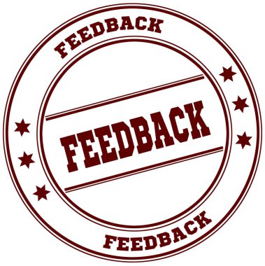 Geribildirim basit kırmızı pul