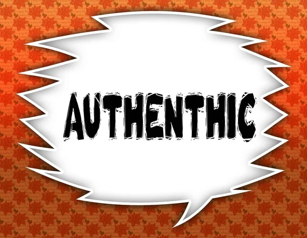 Authenthic metin ile konuşma balonu. Çiçekli duvar kağıdı arka plan.