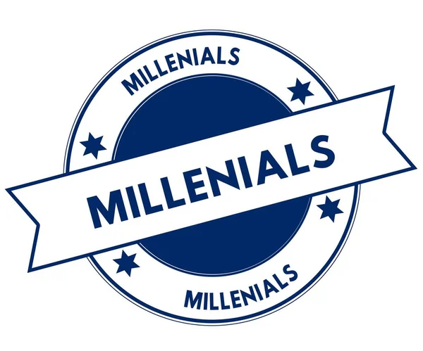 Mavi Millenials damgası.