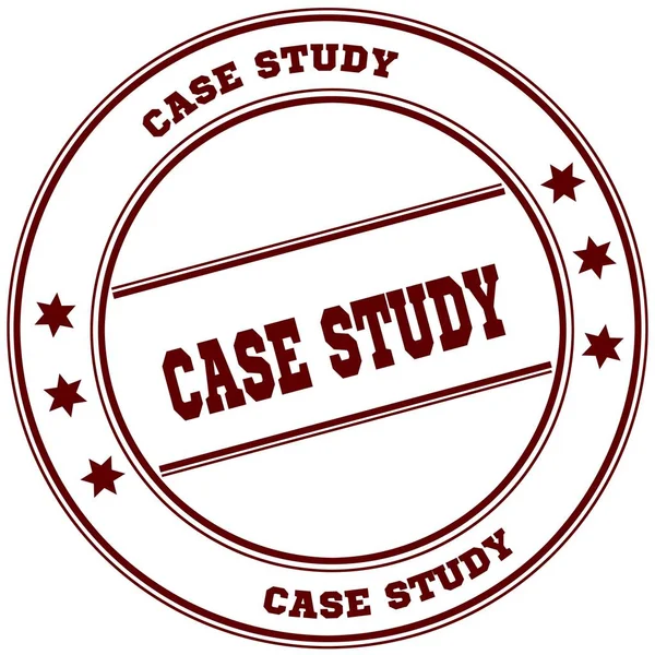 CASE STUDY simple red stamp