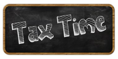 Tebeşir tahtaya yazıldığı Tarih vergi. Ahşap çerçeve.