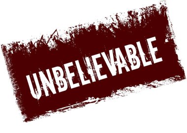 Kırmızı retro sıkıntılı arka plan üzerinde inanılmaz.