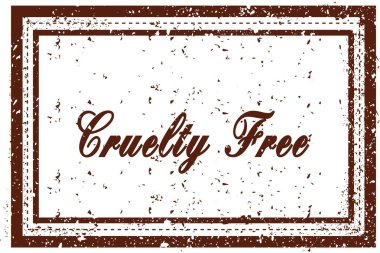 Zulüm ücretsiz kahverengi kare sıkıntılı damgası