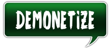 Yeşil diyalog sözcük balonu üzerinde demonetize.