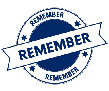 Mavi anımsa damgası.