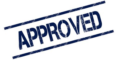 Mavi sıkıntılı lastik damgası onaylı.