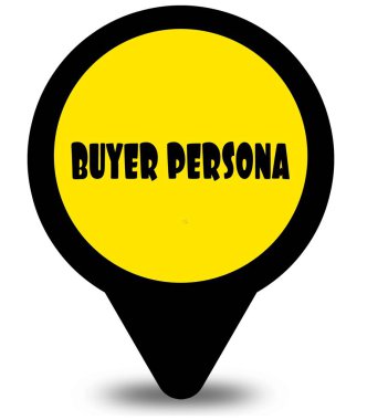 Sarı konum işaretçisini tasarım alıcı Persona kısa mesaj ile