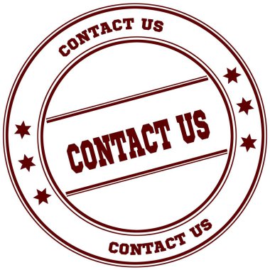 Basit kırmızı pul iletişim