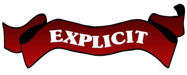 Kırmızı kurdele withexplicit .