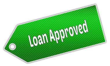 Çizgili yeşil etiket kredi onayladı.