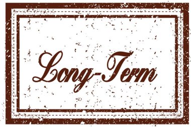 Uzun vadeli kahverengi kare pul sıkıntılı