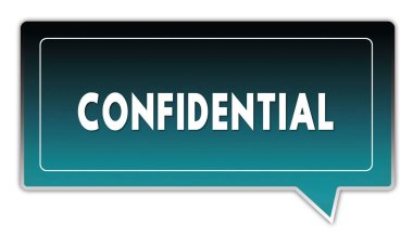 Turkuaz siyah degrade kare konuşma balonu için üzerinde gizli.