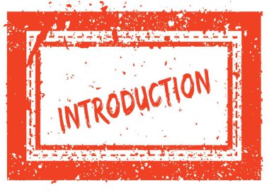 Turuncu kare çerçeve lastik damgası doku ile giriş