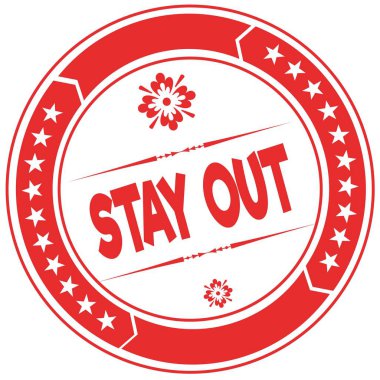 Kal dışarı turuncu pul.