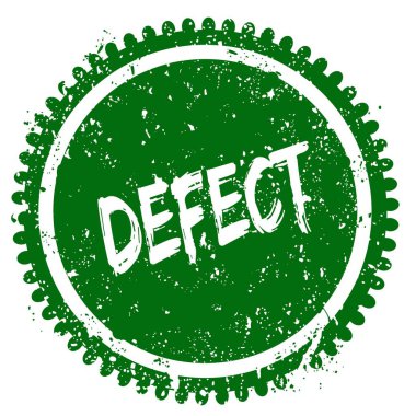 Yuvarlak grunge yeşil pul defect