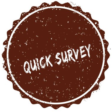 Grunge lastik damgası hızlı anket içinde belgili tanımlık damgalamak yazılı metinle