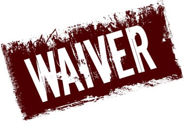 Kırmızı retro sıkıntılı arka plan üzerinde feragat.