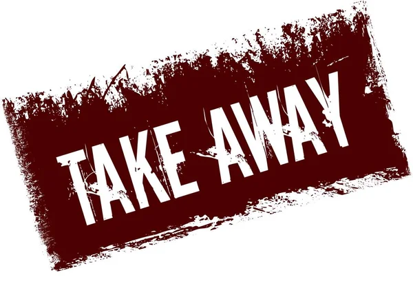 Away kırmızı retro sıkıntılı arka plan üzerinde al.