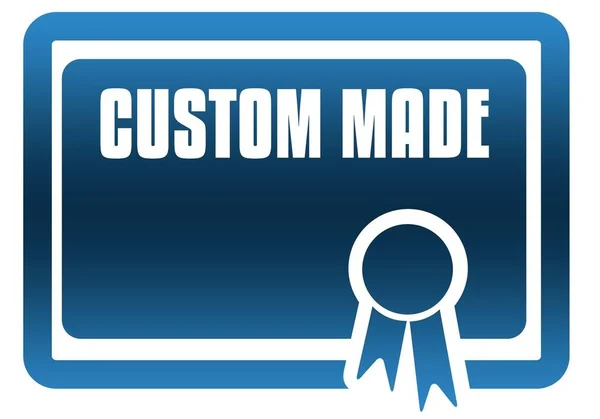 Custom Made blue certificaat. — Stockfoto