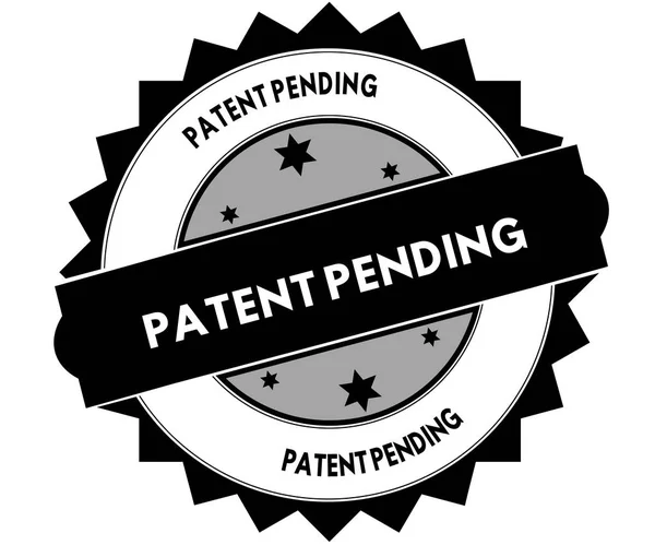 Siyah yuvarlak damga ile Patent bekleyen metin.