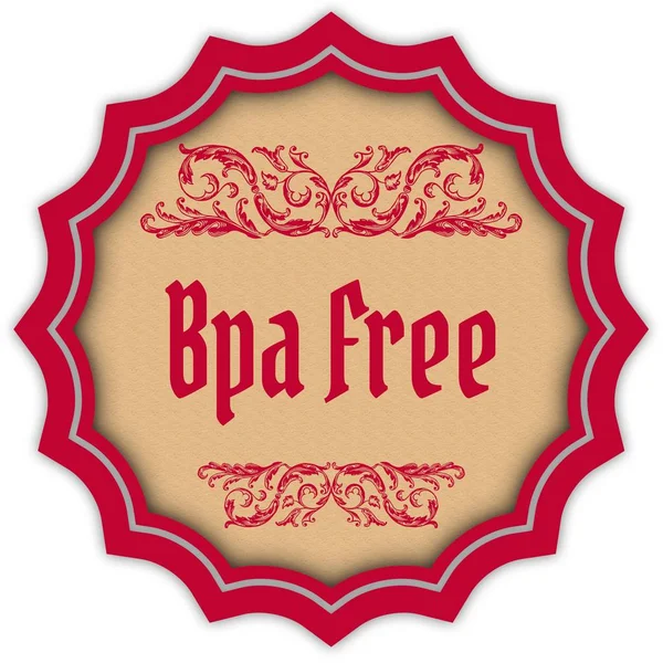 Insignia magenta retro BPA FREE . — Foto de Stock