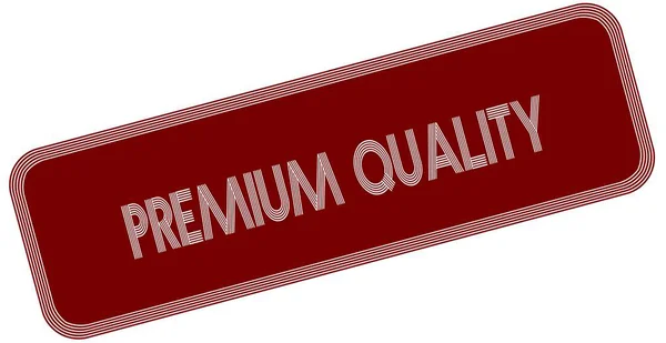 PREMIUM QUALITY sur étiquette rouge . — Photo