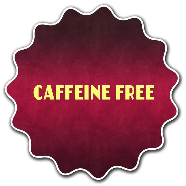 Бейдж CAFFEINE безкоштовного раунду — стокове фото
