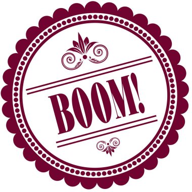 Patlama ile mor pul   .