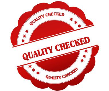 Kalite işaretli kırmızı yuvarlak pencere boyutu