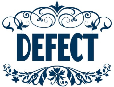 Kusur mavi metin çerçeveleri.