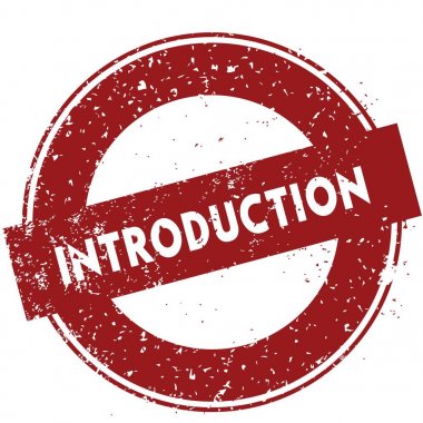 Beyaz zemin üzerine kırmızı giriş damgası illüstrasyon