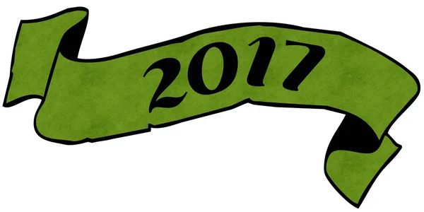 2017 green ribbon. — Stock Photo, Image