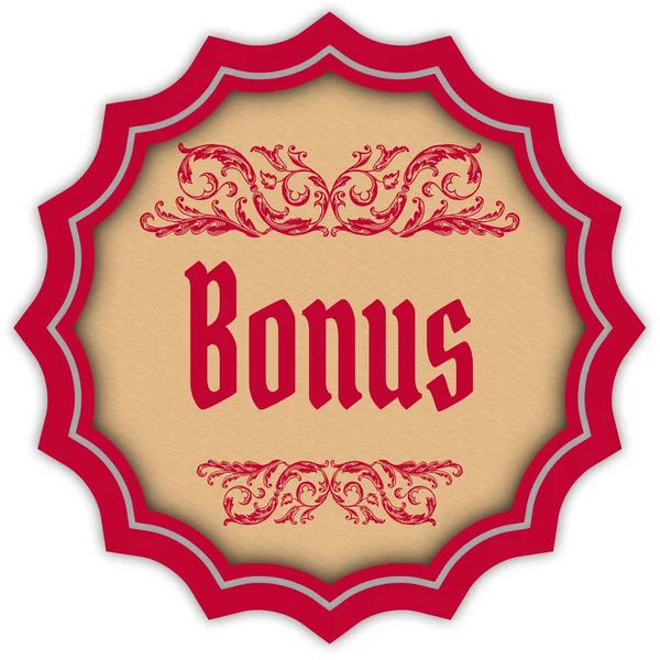Знак Retro BONUS magenta . — стоковое фото
