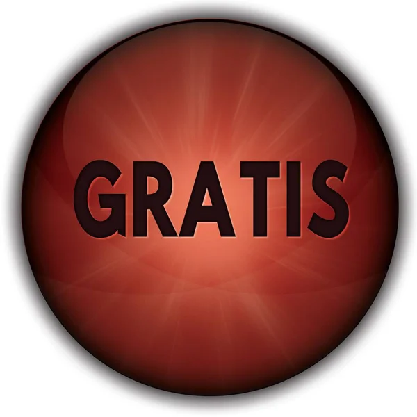 GRATIS red button badge. — Stock Photo, Image