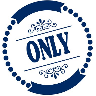 Sadece mavi mühür.