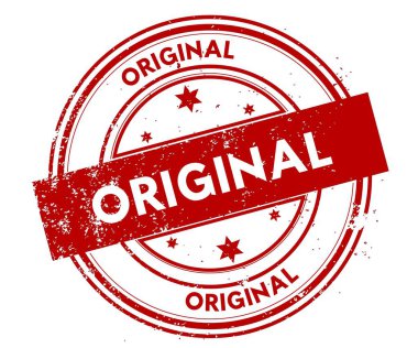 Özgün sıkıntılı kırmızı pul.