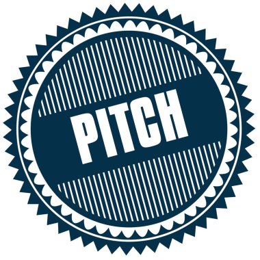 Yuvarlak Pitch mavi etiket.
