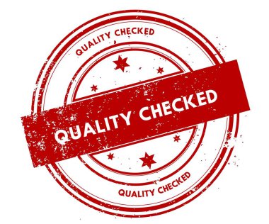 Kalite kontrol sıkıntılı kırmızı pul.