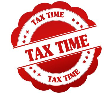 Zaman damgası kırmızı vergi