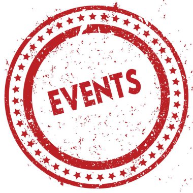 Lastik damgası doku ile kırmızı olaylar sıkıntılı