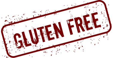 Sıkıntılı Gluten ücretsiz grunge damgası.