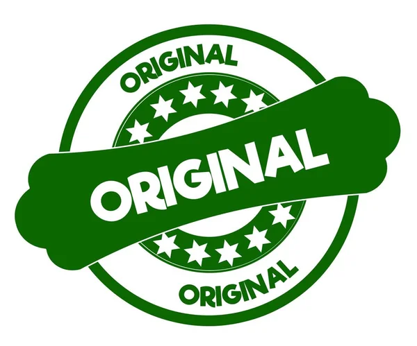 Оригинальная зелёная марка . — стоковое фото