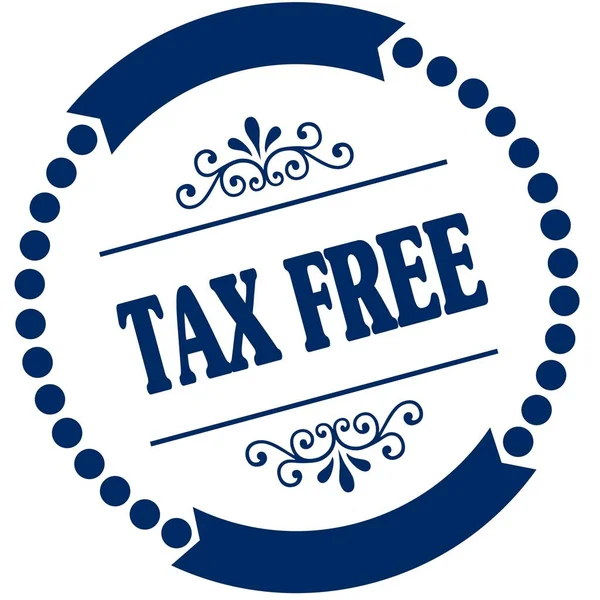 TAX FREE selo azul . — Fotografia de Stock