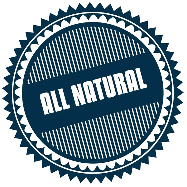 Ronde alle natuurlijke blauwe sticker. — Stockfoto